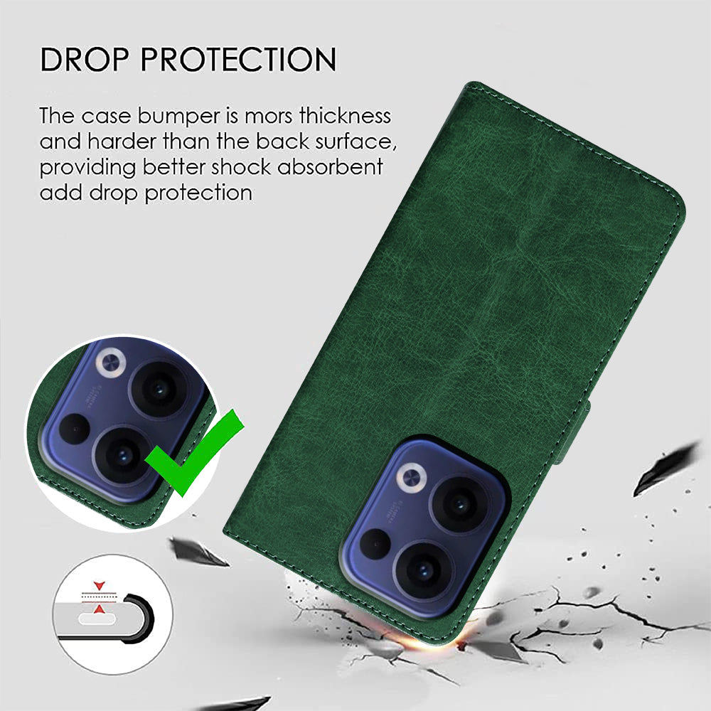 Premium Wallet Flip Cover for Oppo Reno13 5G