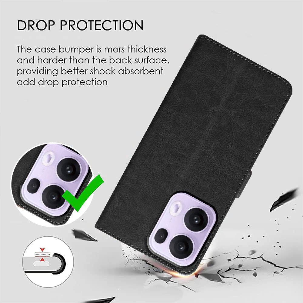 Premium Wallet Flip Cover for Oppo Reno13 Pro 5G