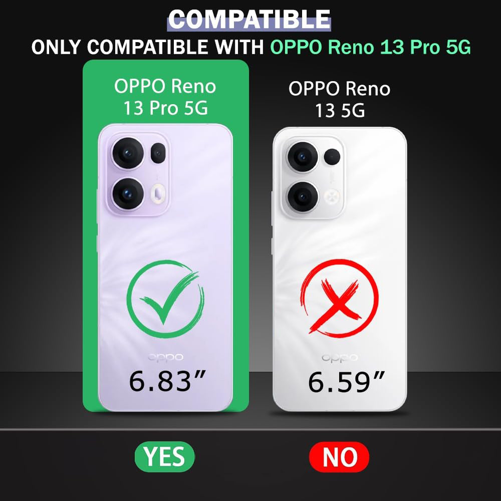 Premium Wallet Flip Cover for Oppo Reno13 Pro 5G