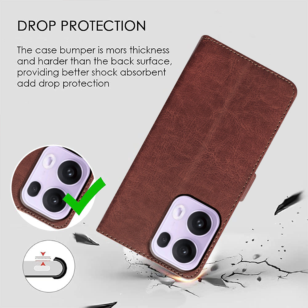 Premium Wallet Flip Cover for Oppo Reno13 Pro 5G