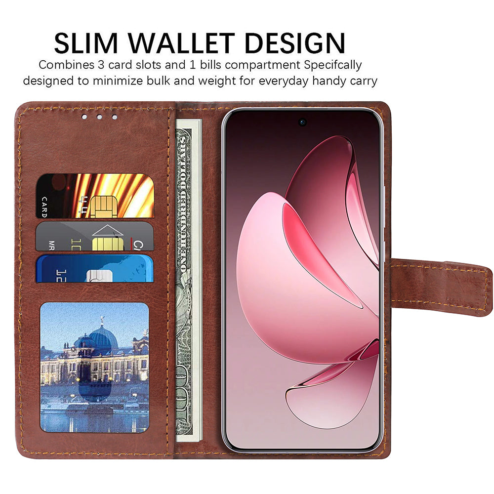 Premium Wallet Flip Cover for Oppo Reno13 Pro 5G