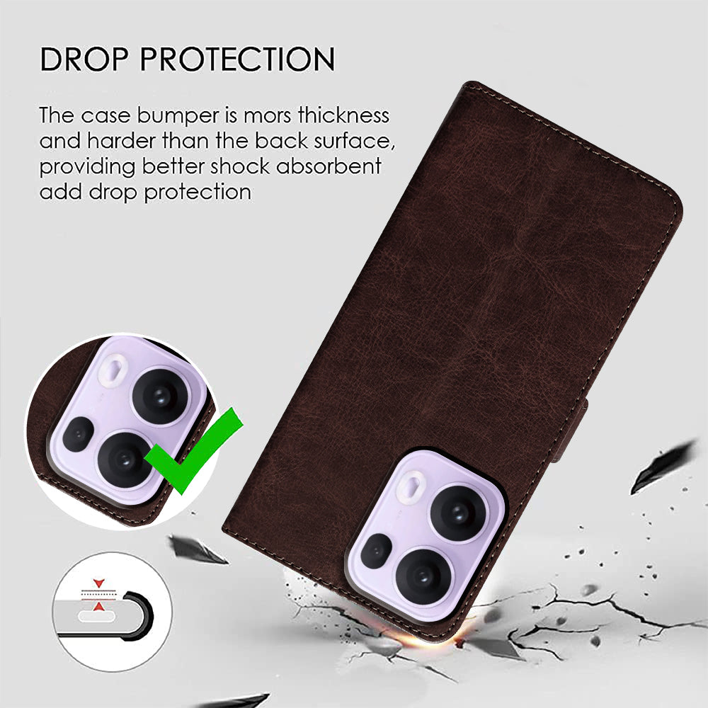 Premium Wallet Flip Cover for Oppo Reno13 Pro 5G
