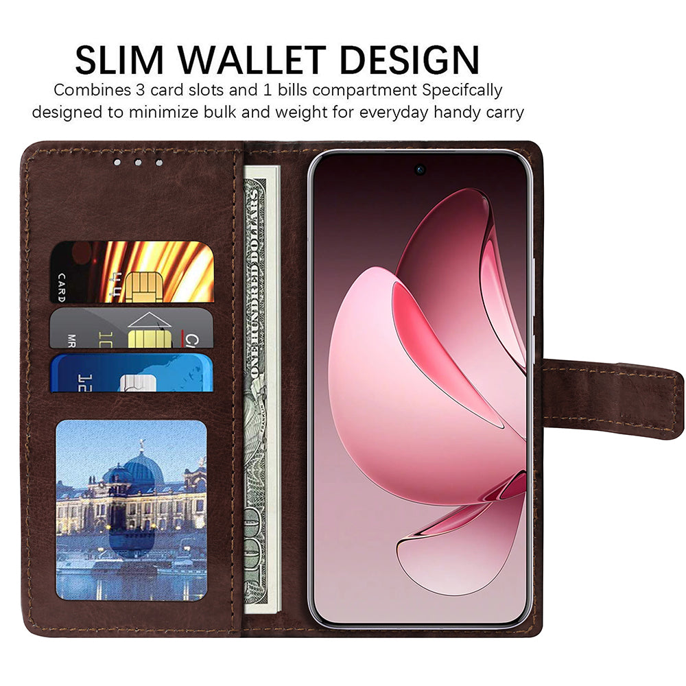 Premium Wallet Flip Cover for Oppo Reno13 Pro 5G