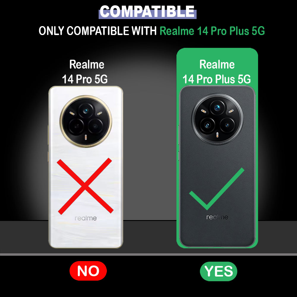 Premium Wallet Flip Cover for Realme 14 Pro Plus 5G