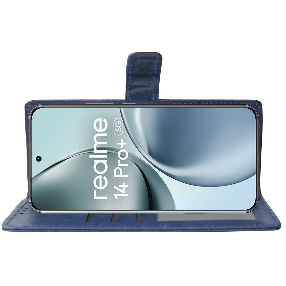 Premium Wallet Flip Cover for Realme 14 Pro Plus 5G
