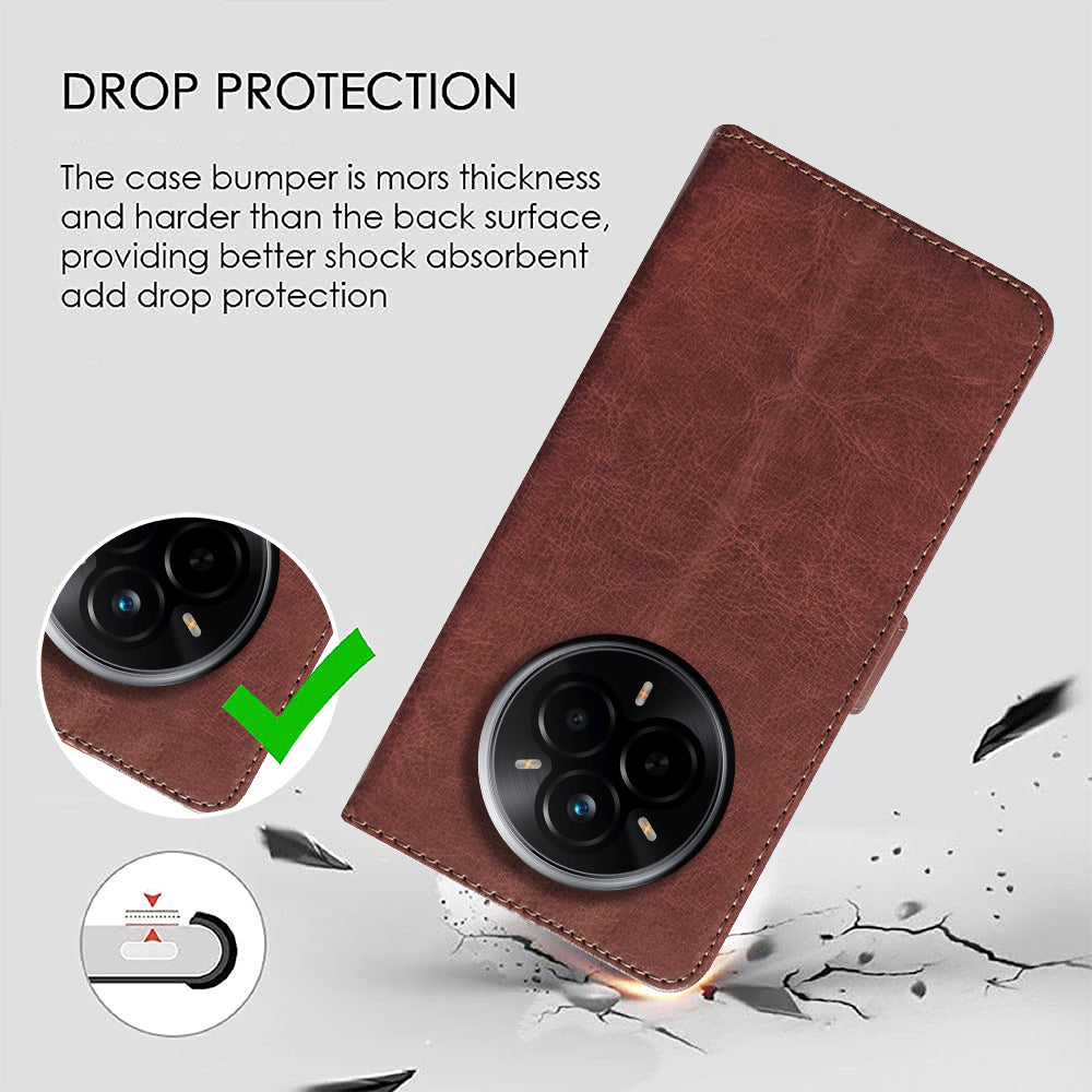 Premium Wallet Flip Cover for Realme 14 Pro Plus 5G
