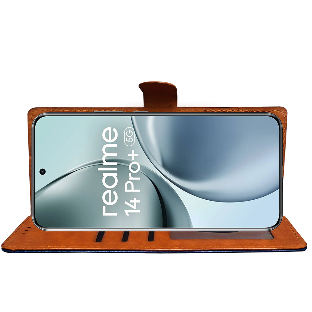 Premium Wallet Flip Cover for Realme 14 Pro Plus 5G