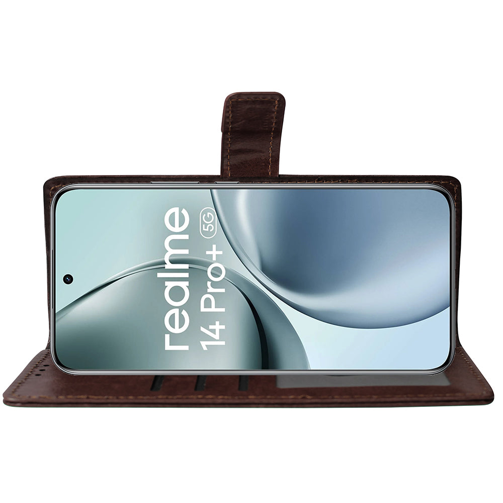 Premium Wallet Flip Cover for Realme 14 Pro Plus 5G