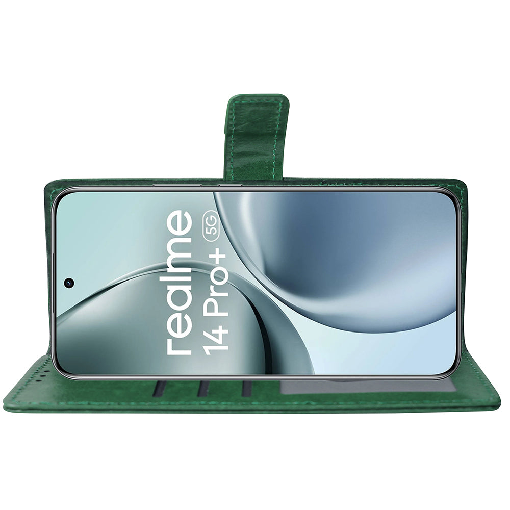 Premium Wallet Flip Cover for Realme 14 Pro Plus 5G