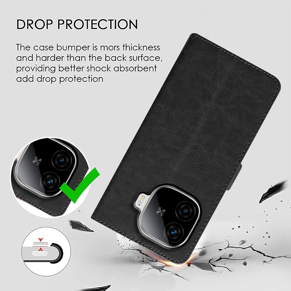 Premium Wallet Flip Cover for iQOO Neo 10R 5G