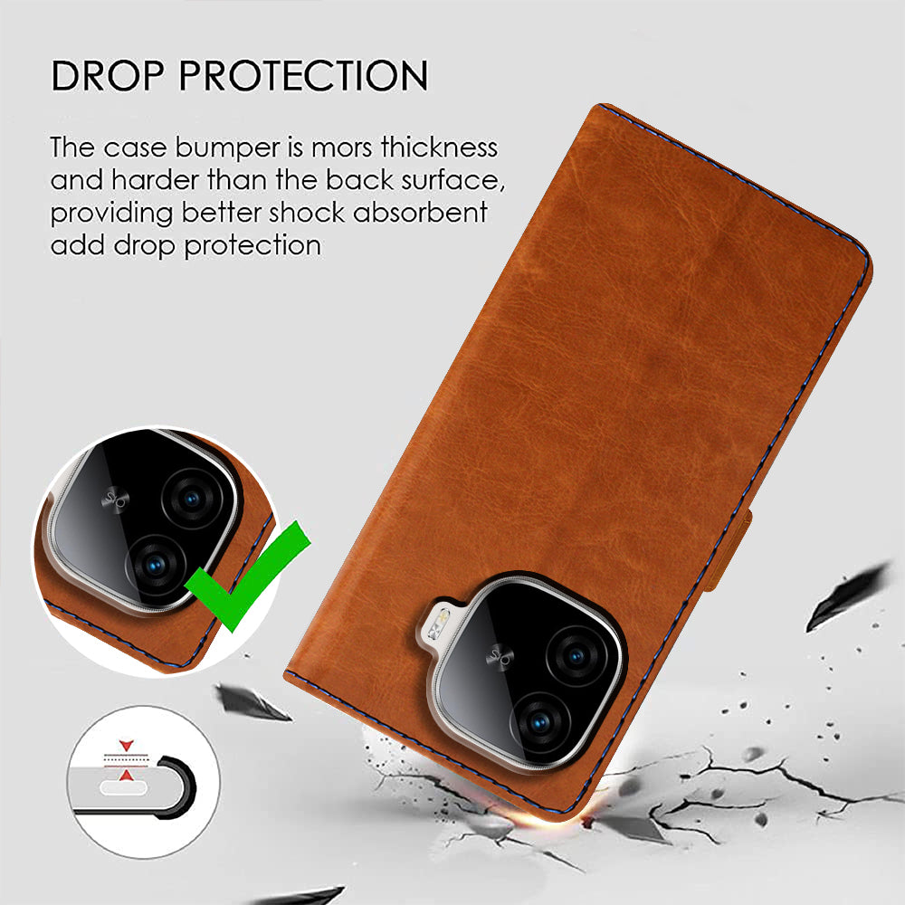 Premium Wallet Flip Cover for iQOO Neo 10R 5G