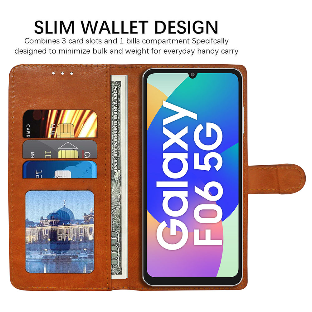Premium Wallet Flip Cover for Samsung Galaxy F06 5G