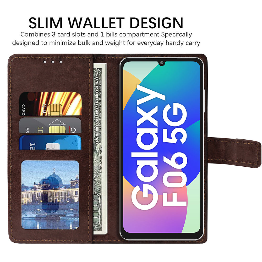 Premium Wallet Flip Cover for Samsung Galaxy F06 5G