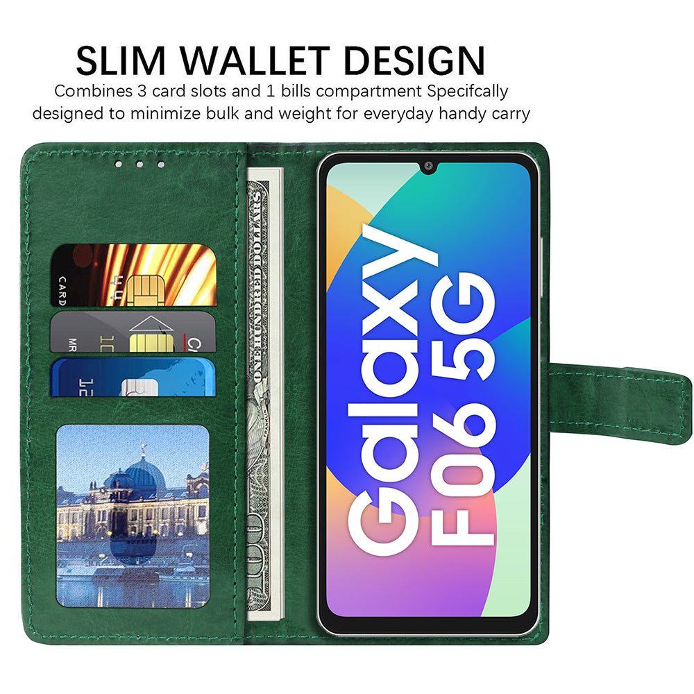 Premium Wallet Flip Cover for Samsung Galaxy F06 5G