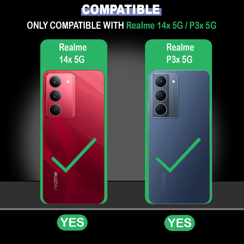 Premium Wallet Flip Cover for Realme P3x 5G / 14x 5G