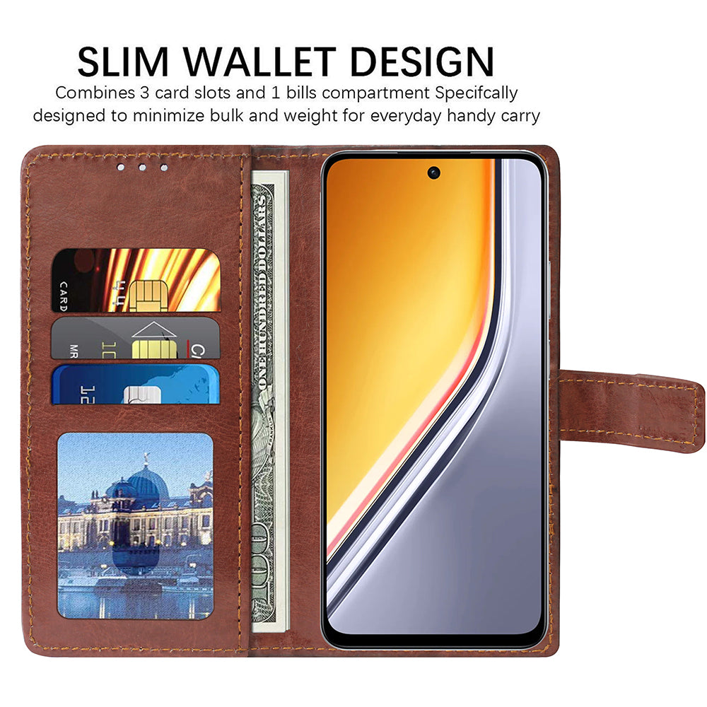 Premium Wallet Flip Cover for Realme P3x 5G / 14x 5G