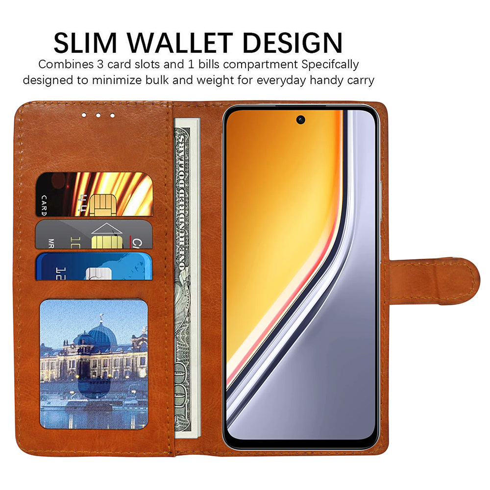 Premium Wallet Flip Cover for Realme P3x 5G / 14x 5G