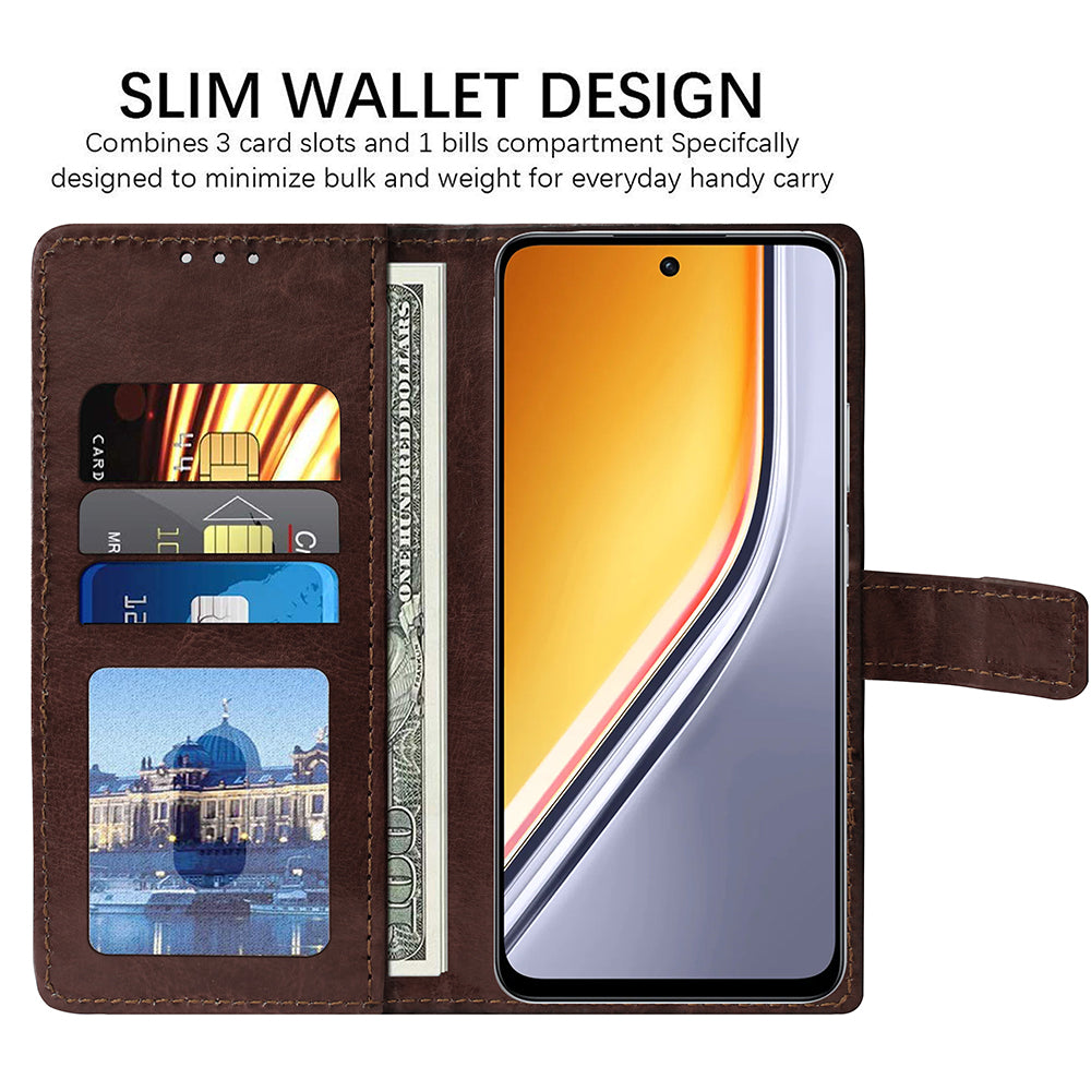 Premium Wallet Flip Cover for Realme P3x 5G / 14x 5G