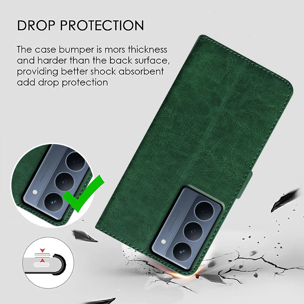 Premium Wallet Flip Cover for Realme P3x 5G / 14x 5G