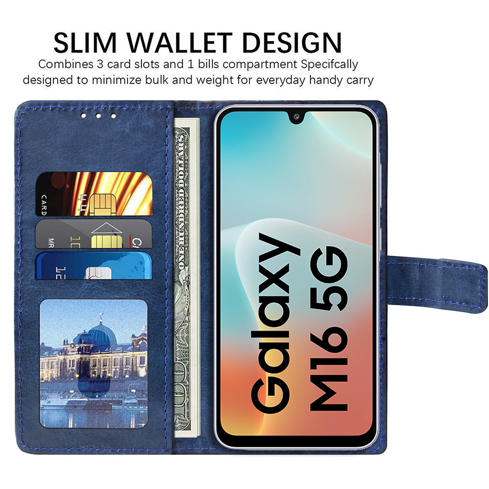 Premium Wallet Flip Cover for Samsung Galaxy M16 5G