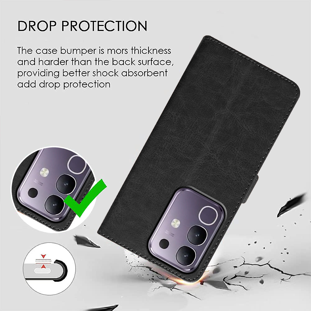 Premium Wallet Flip Cover for Vivo T4x 5G