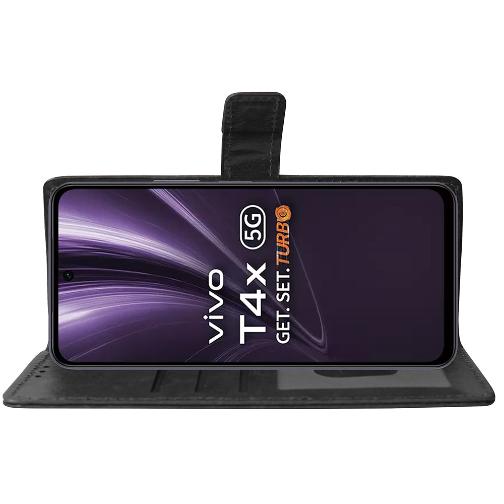 Premium Wallet Flip Cover for Vivo T4x 5G