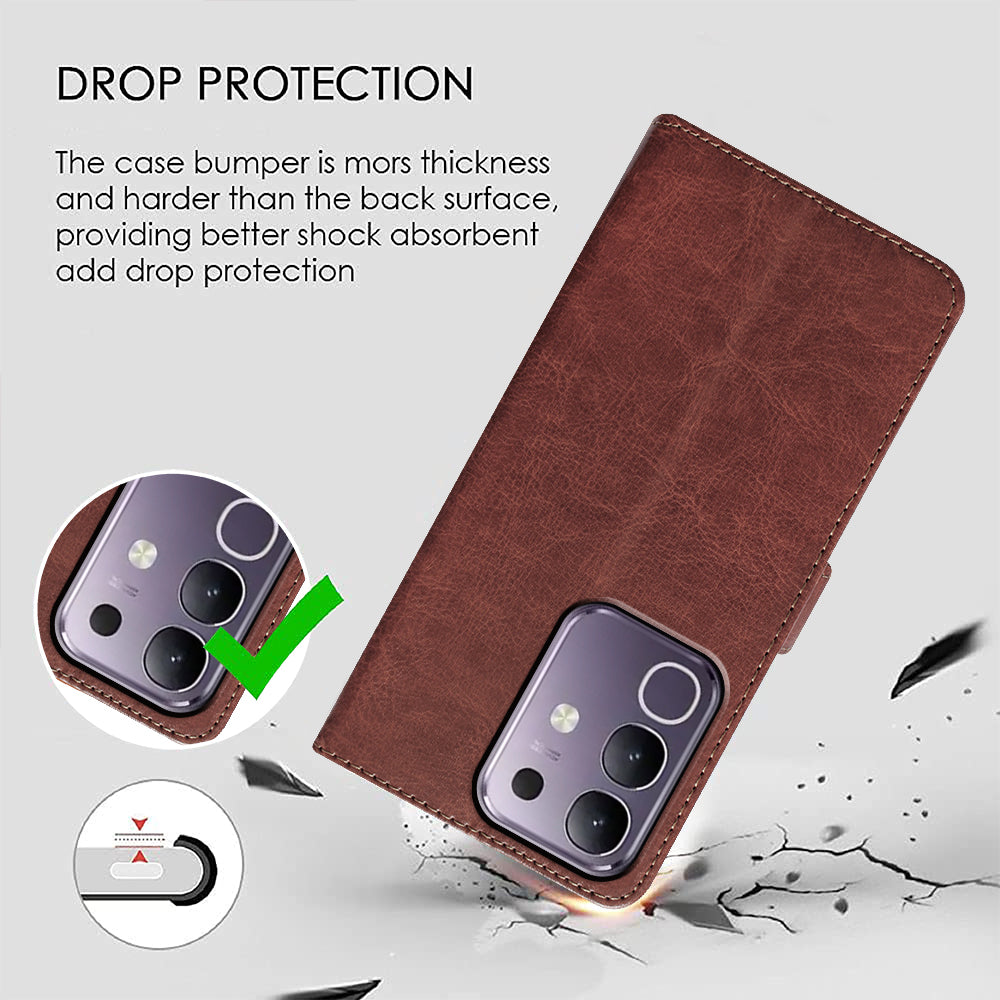 Premium Wallet Flip Cover for Vivo T4x 5G