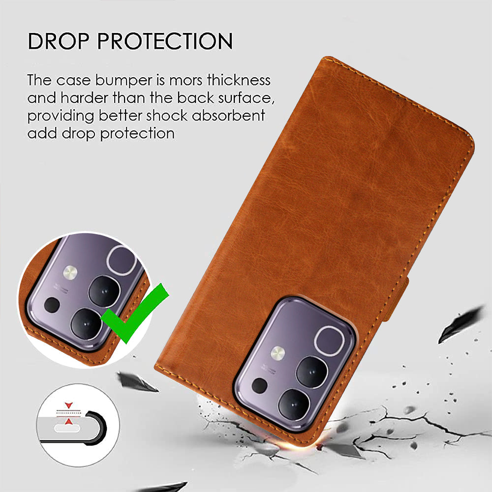 Premium Wallet Flip Cover for Vivo T4x 5G