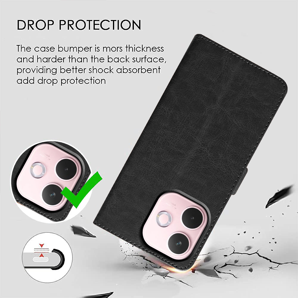 Premium Wallet Flip Cover for Oppo A5 Pro 5G