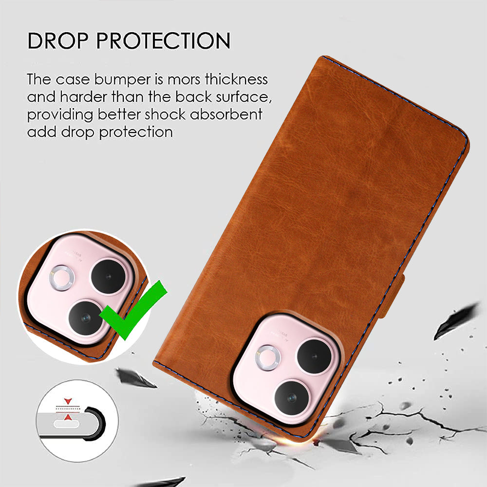 Premium Wallet Flip Cover for Oppo A5 Pro 5G