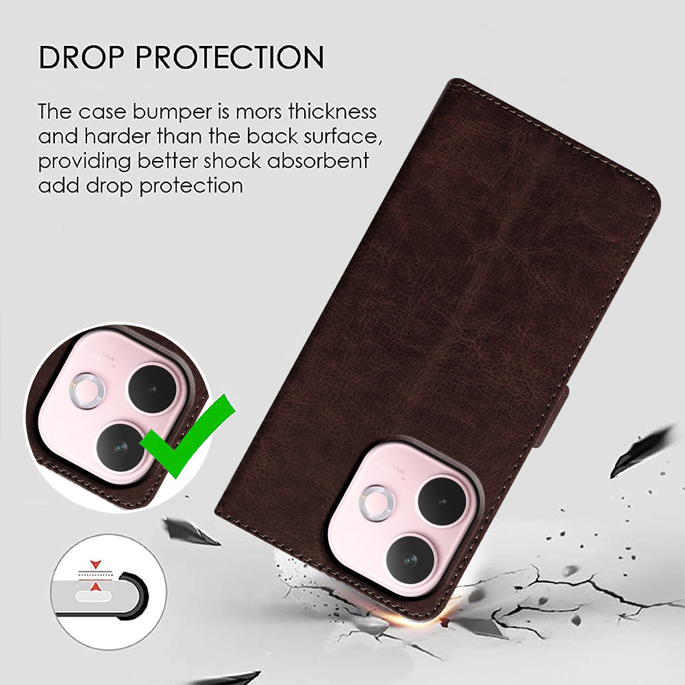 Premium Wallet Flip Cover for Oppo A5 Pro 5G