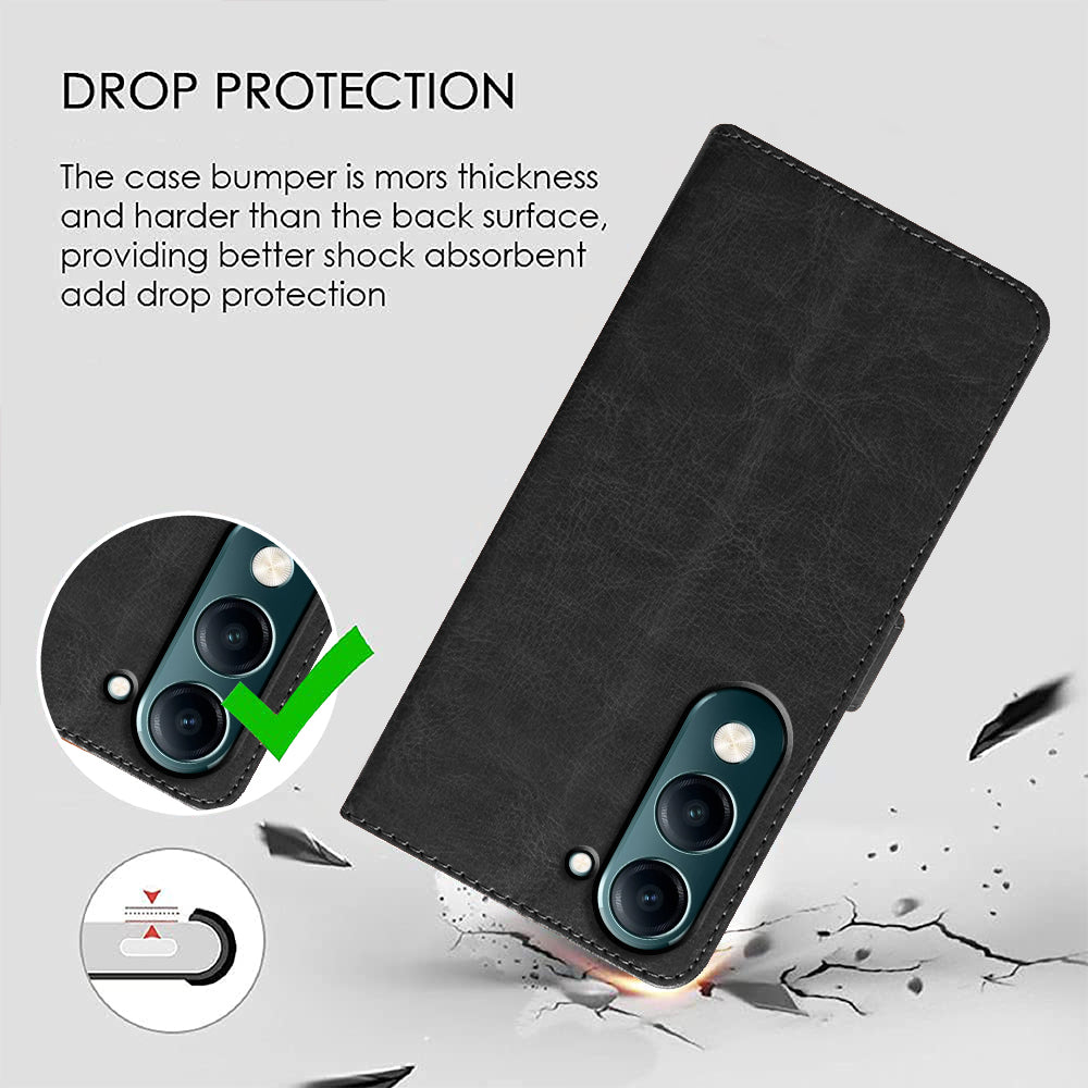Premium Wallet Flip Cover for Vivo Y19e 4G