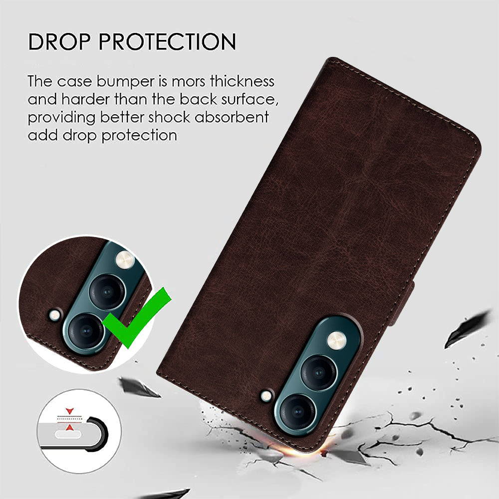 Premium Wallet Flip Cover for Vivo Y19e 4G