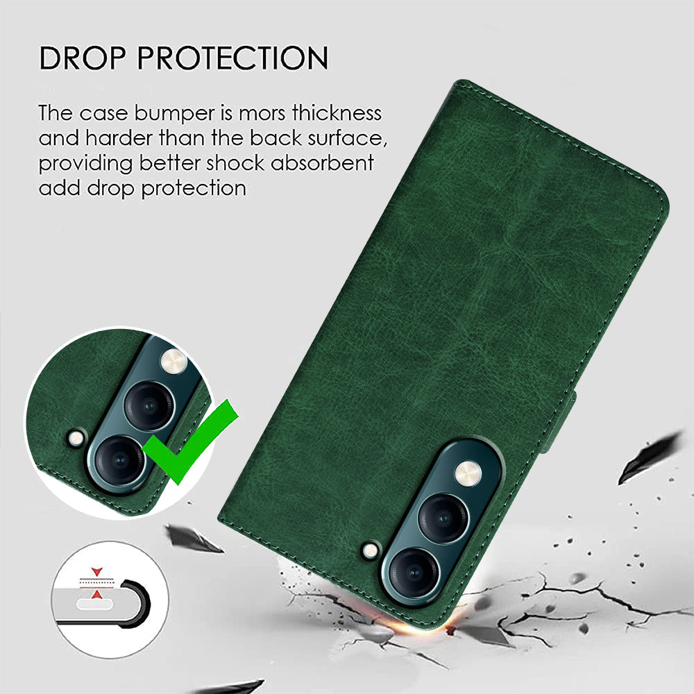 Premium Wallet Flip Cover for Vivo Y19e 4G