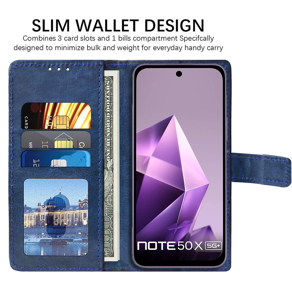 Premium Wallet Flip Cover for Infinix Note 50X 5G Plus