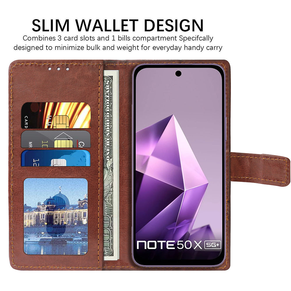 Premium Wallet Flip Cover for Infinix Note 50X 5G Plus