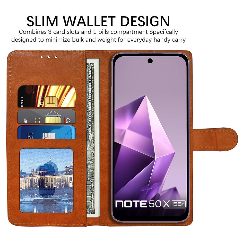 Premium Wallet Flip Cover for Infinix Note 50X 5G Plus