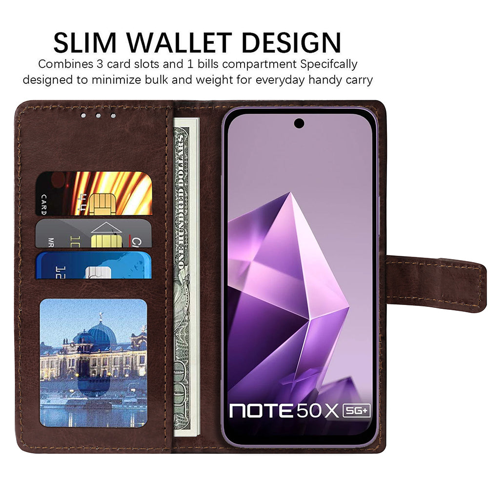 Premium Wallet Flip Cover for Infinix Note 50X 5G Plus