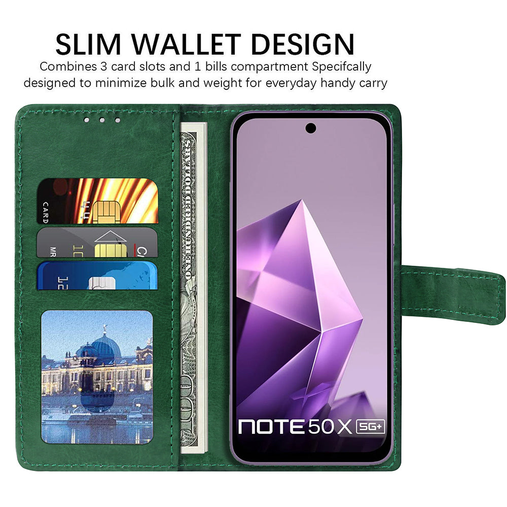 Premium Wallet Flip Cover for Infinix Note 50X 5G Plus