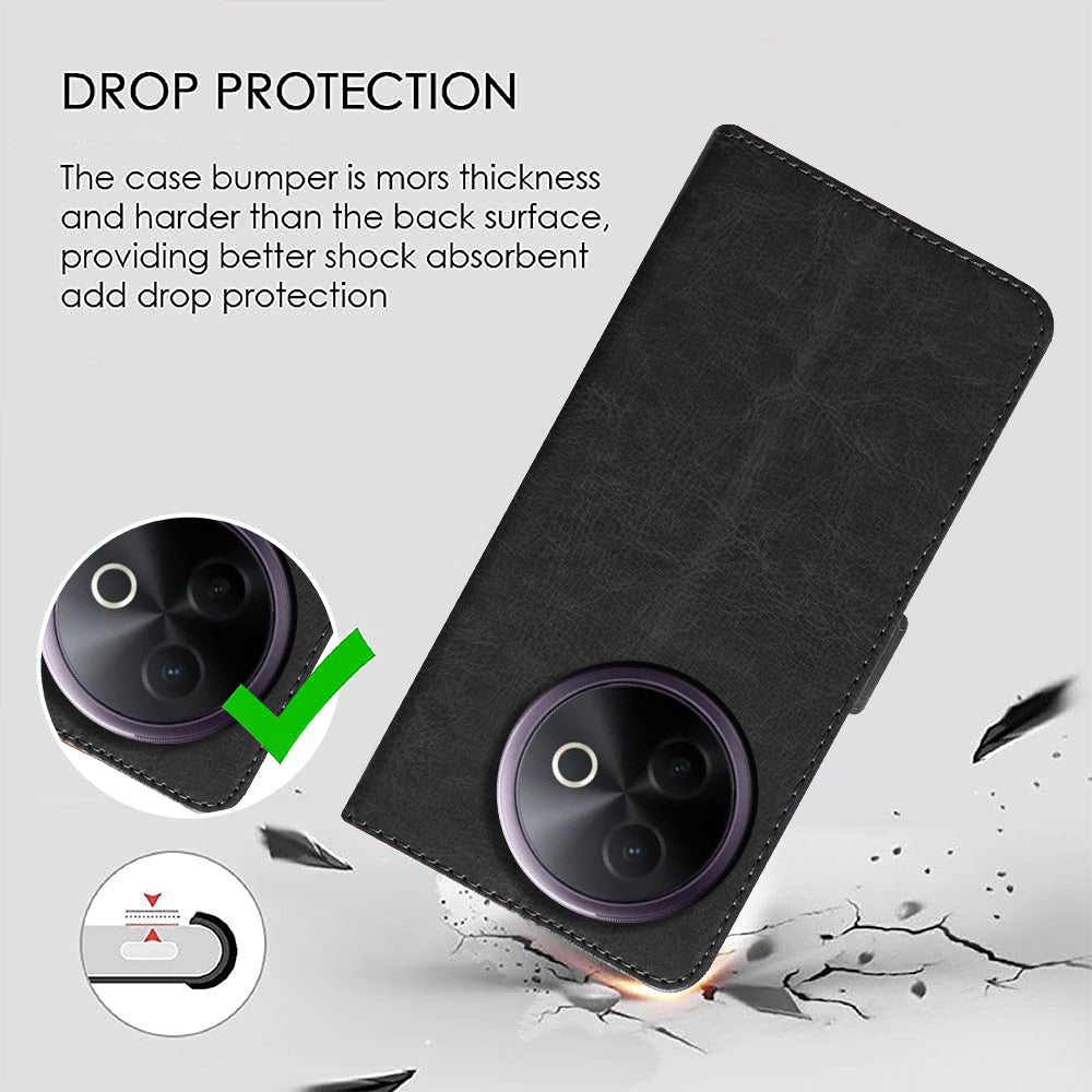 Premium Wallet Flip Cover for Vivo Y39 5G / Y300i 5G