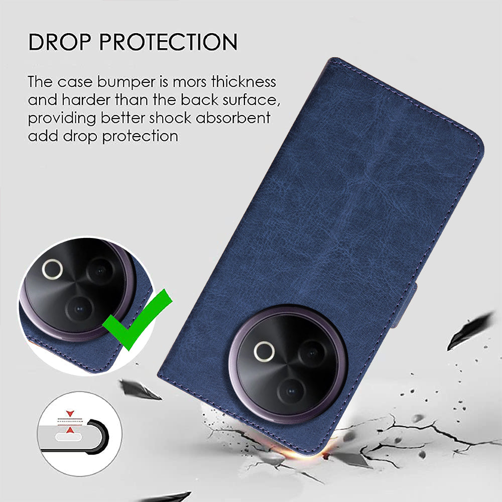 Premium Wallet Flip Cover for Vivo Y39 5G / Y300i 5G