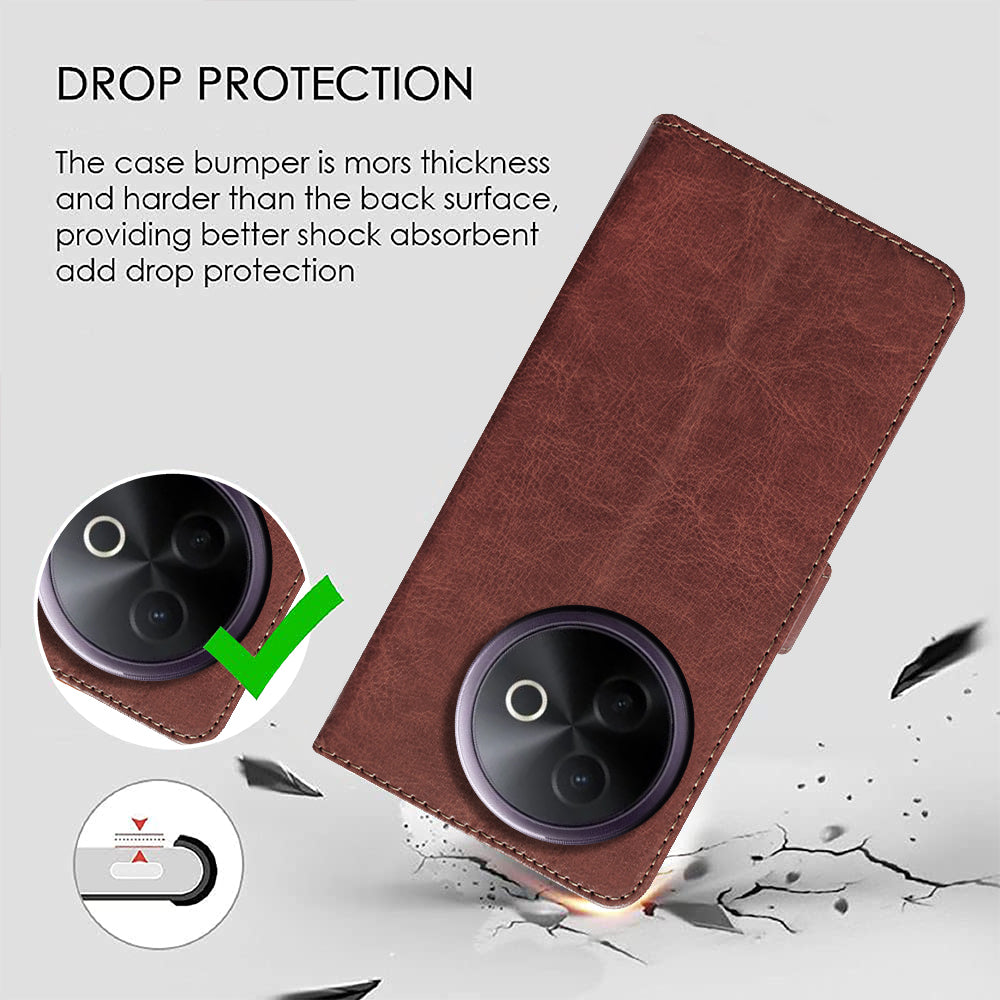 Premium Wallet Flip Cover for Vivo Y39 5G / Y300i 5G