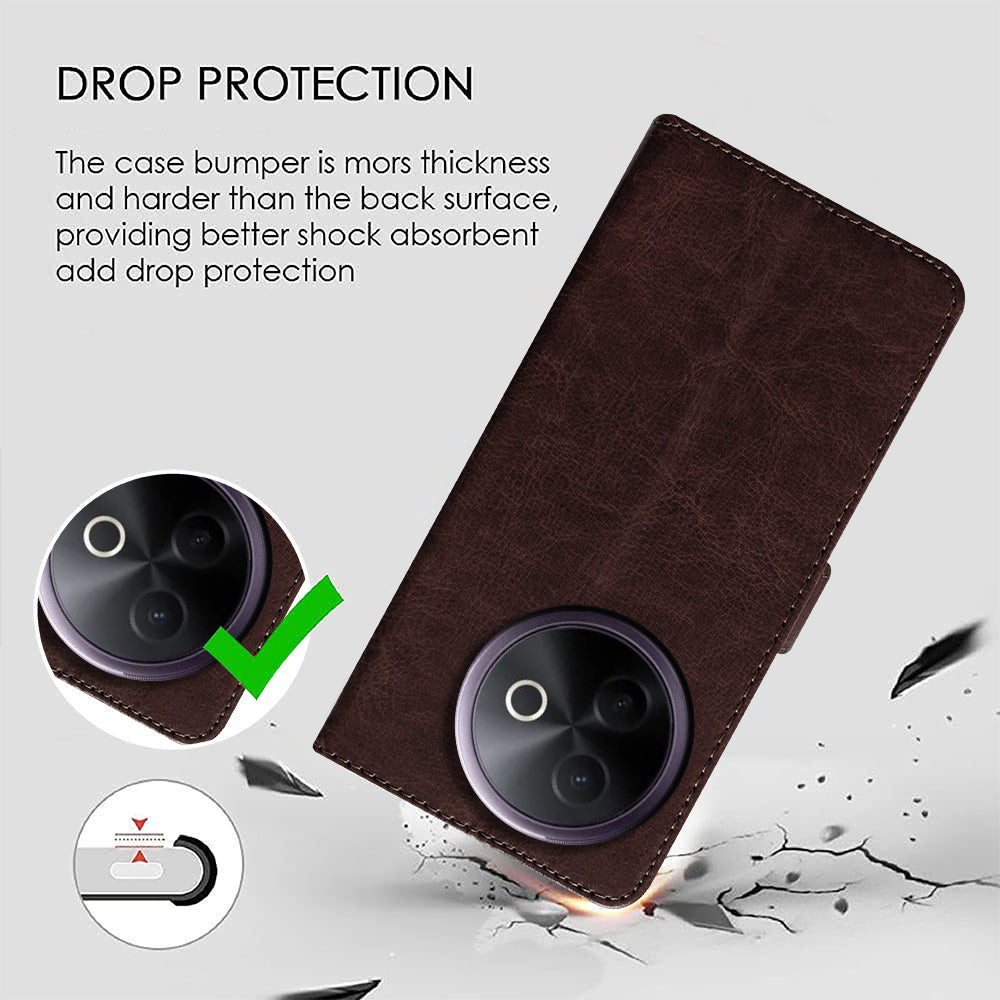 Premium Wallet Flip Cover for Vivo Y39 5G / Y300i 5G