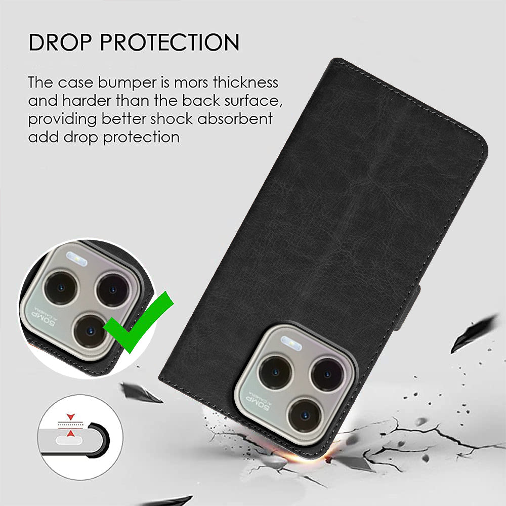 Premium Wallet Flip Cover for Lava Shark 4G