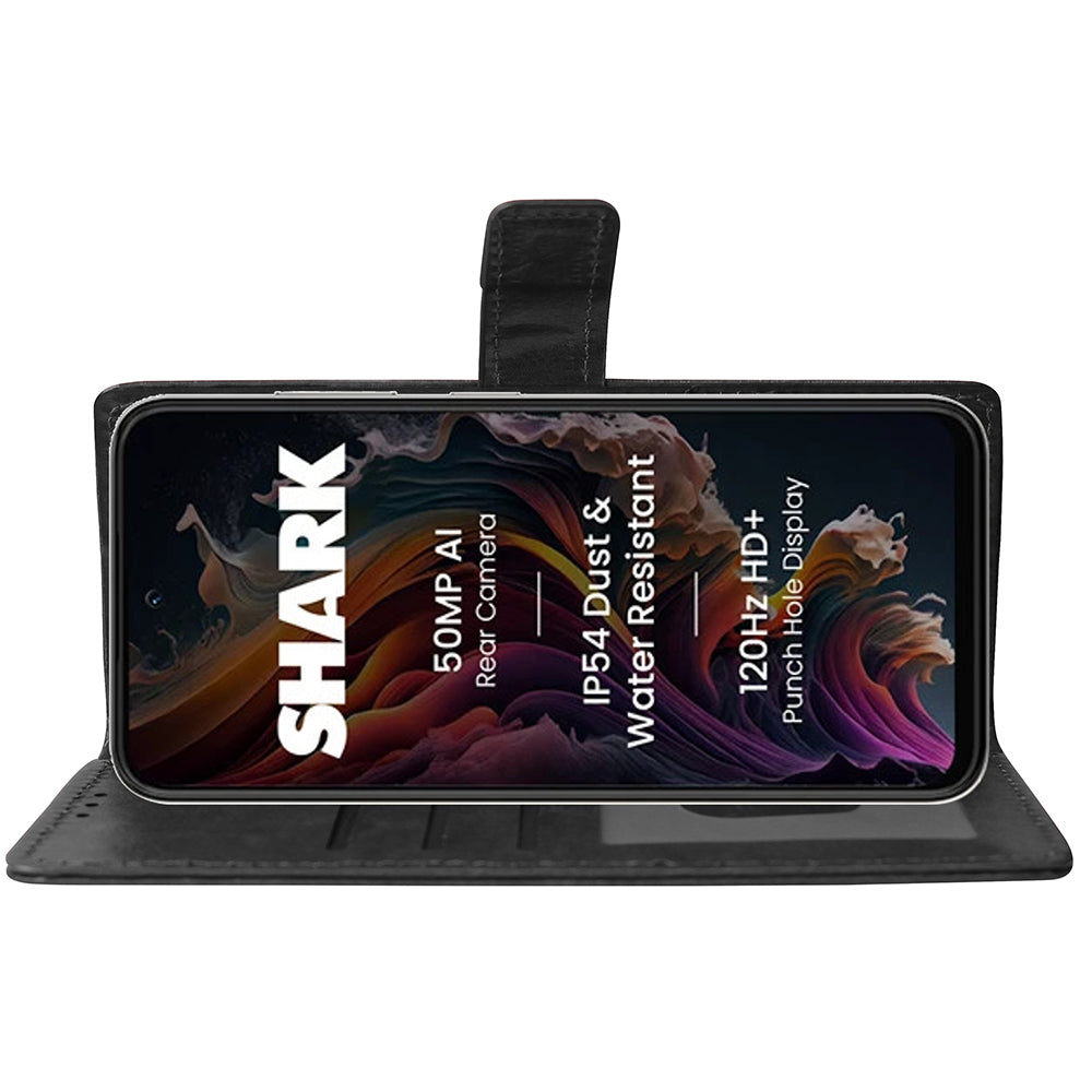 Premium Wallet Flip Cover for Lava Shark 4G