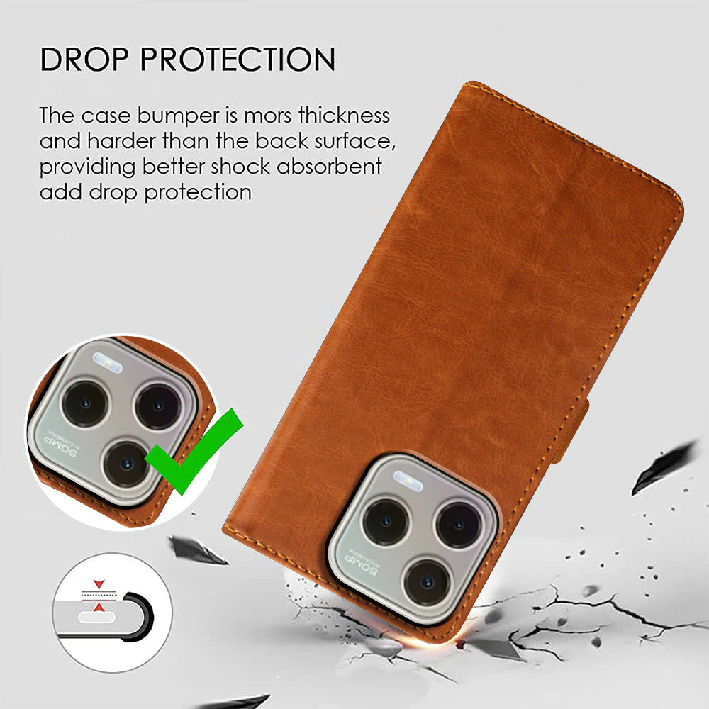 Premium Wallet Flip Cover for Lava Shark 4G
