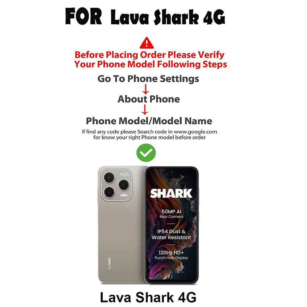 Premium Wallet Flip Cover for Lava Shark 4G