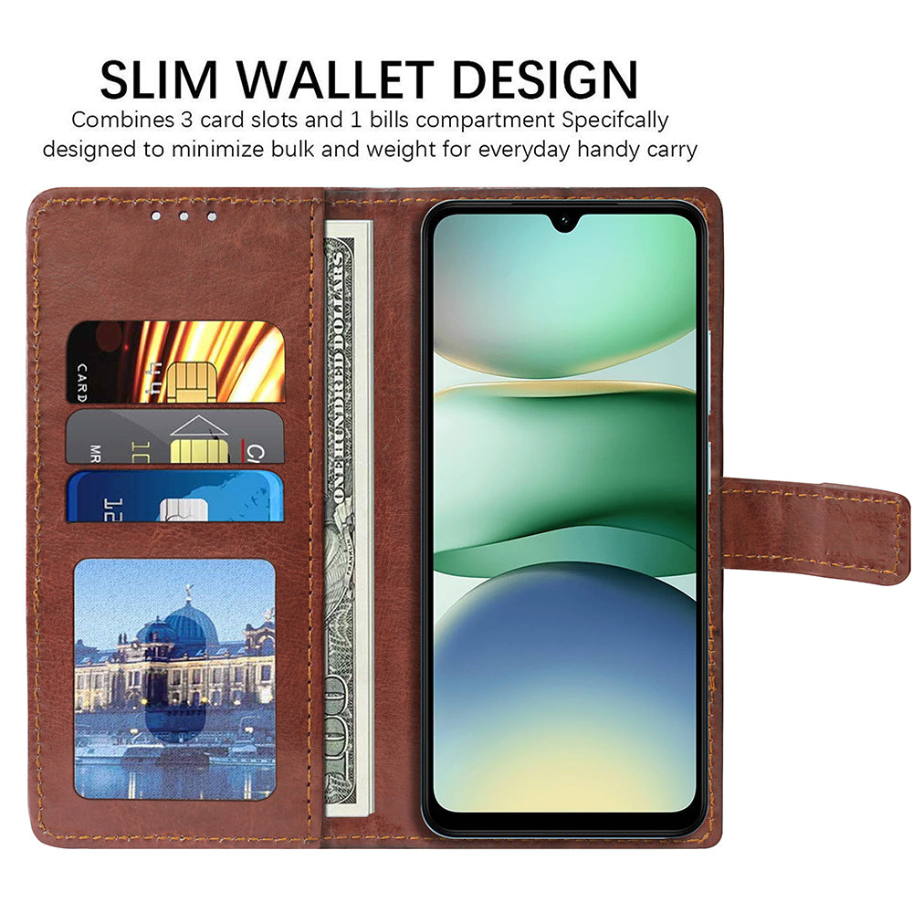 Premium Wallet Flip Cover for Poco C71 4G / Mi Redmi A5 4G