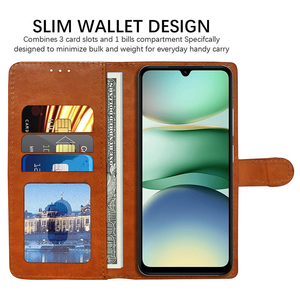 Premium Wallet Flip Cover for Poco C71 4G / Mi Redmi A5 4G
