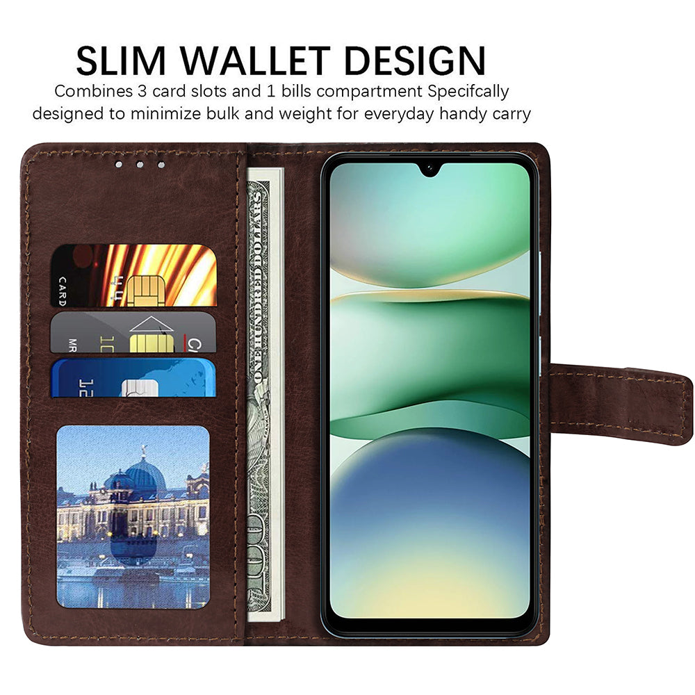 Premium Wallet Flip Cover for Poco C71 4G / Mi Redmi A5 4G